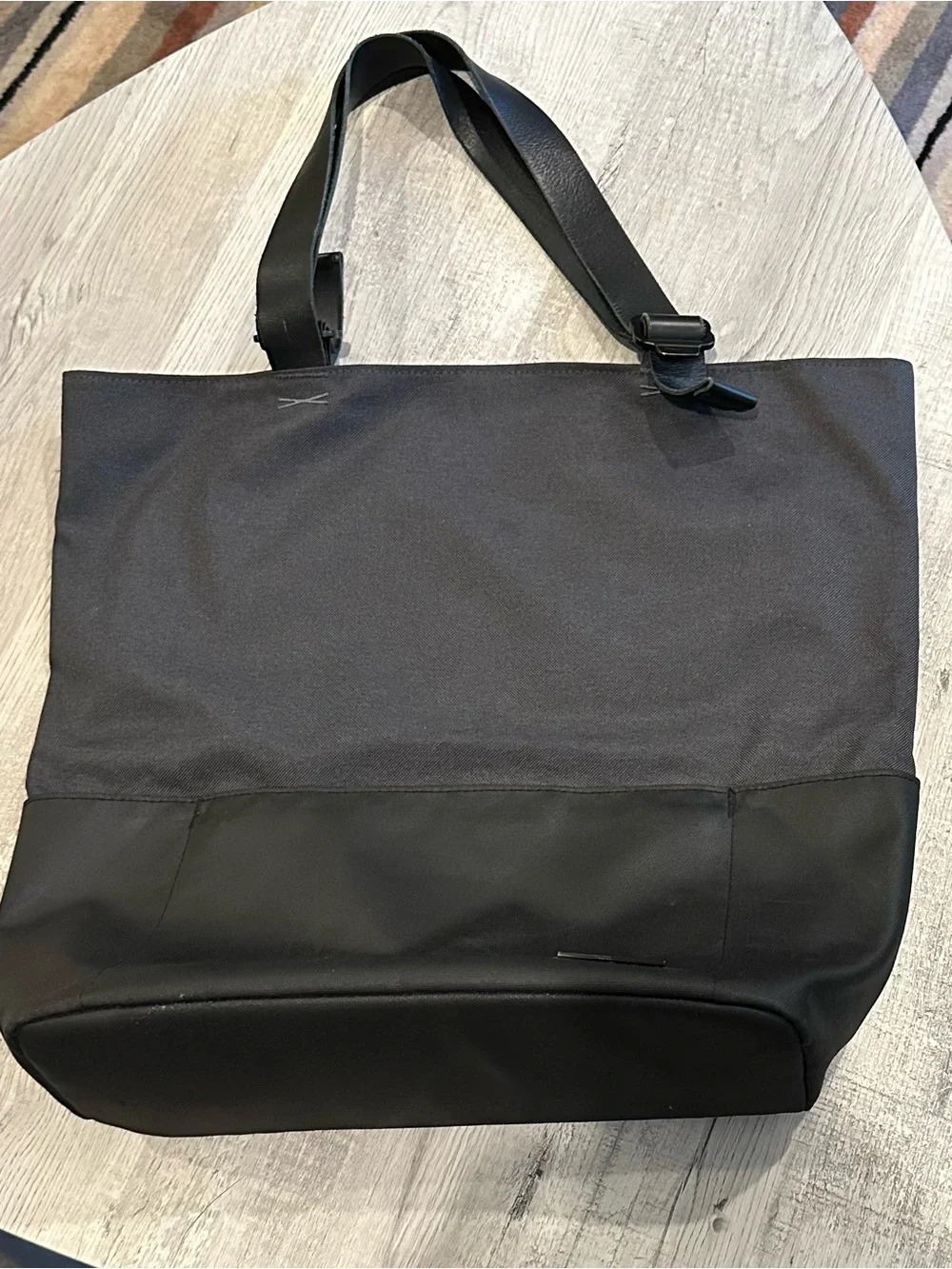 Targus Opin Purist Tote Laptop Bag Black Canvas Work Travel Tote 17” x 14”